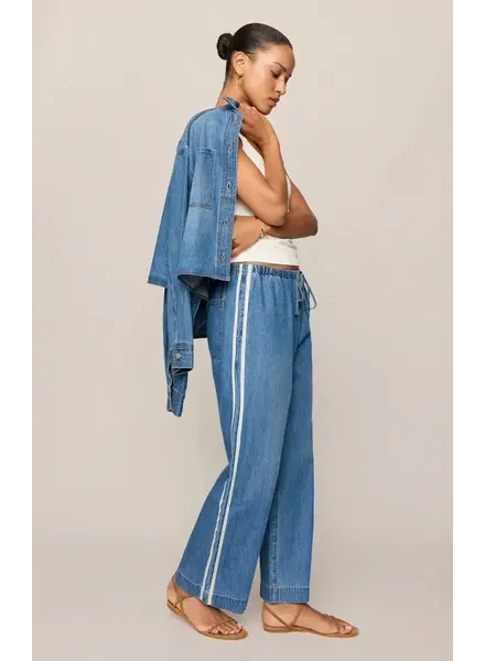Z Supply Sidelines Denim Track Pant