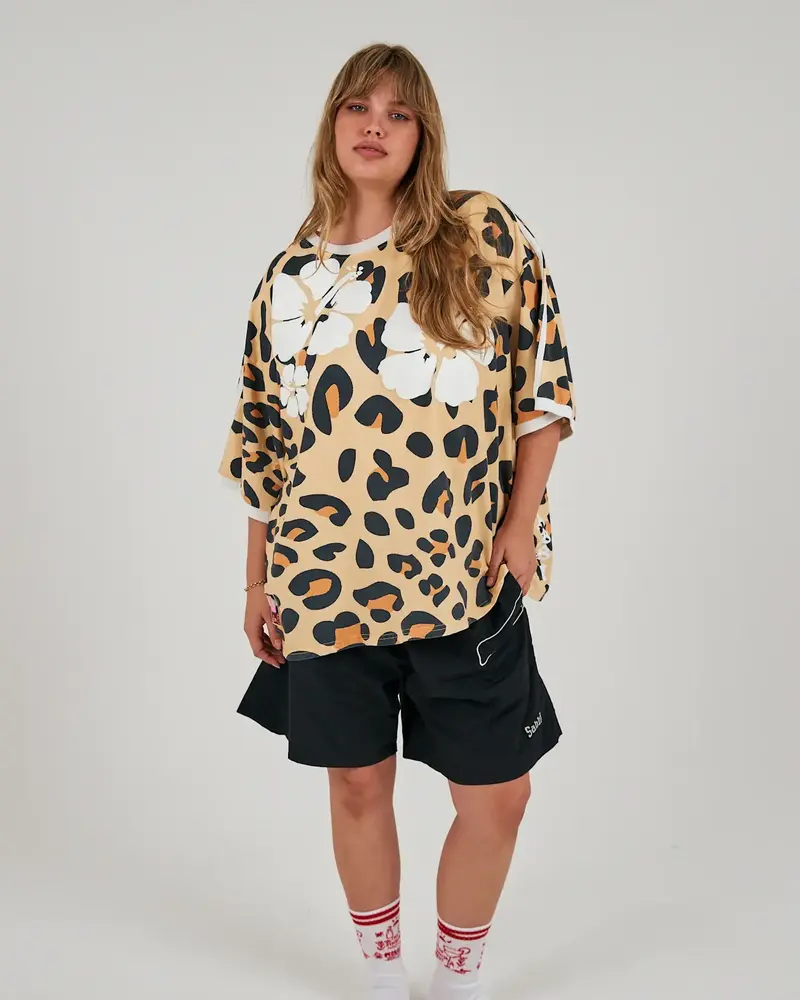Sabbi Hibiscus Tee | Leopard
