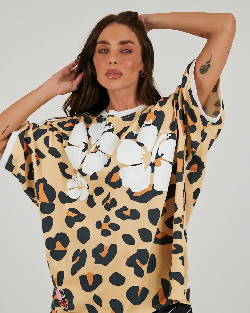 Sabbi Hibiscus Tee | Leopard