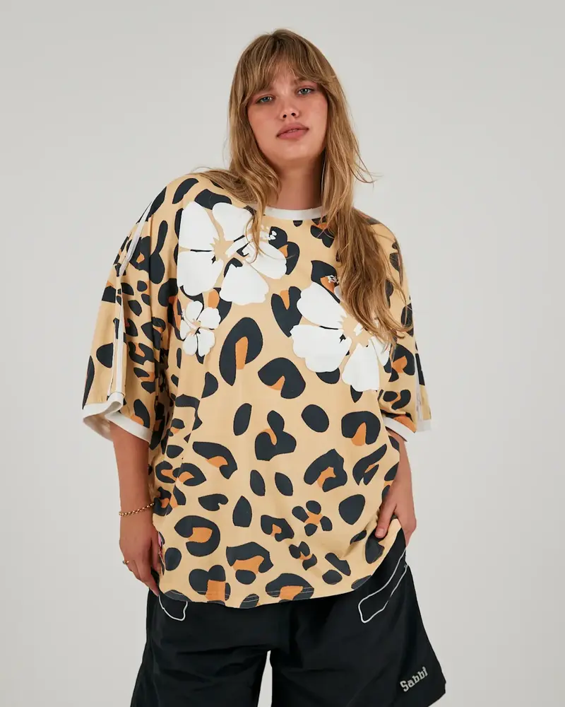 Sabbi Hibiscus Tee | Leopard