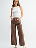Just Black Denim High Rise Barrel Jean Twist | Vintage Brown