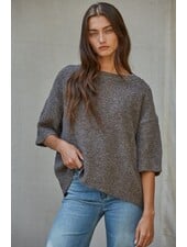 Astor Sweater Top | Mocha