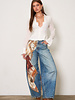 Kindle Barrel Jean | Horse Scarf Print