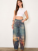 Kindle Barrel Jean | Long Horn Print