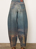 Kindle Barrel Jean | Long Horn Print