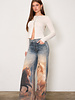 Kerdle Wide Leg Jean | Horse Print