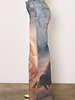 Kerdle Wide Leg Jean | Horse Print