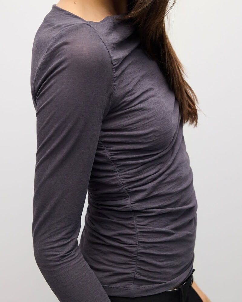 April Top | Charcoal