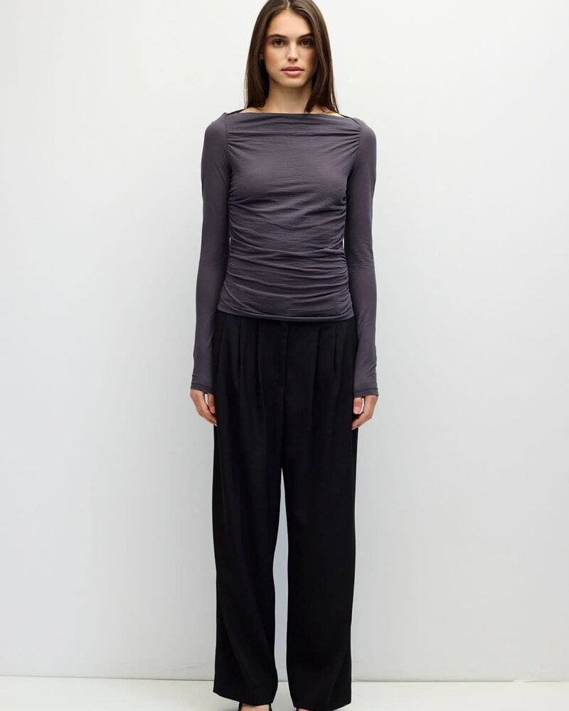 April Top | Charcoal