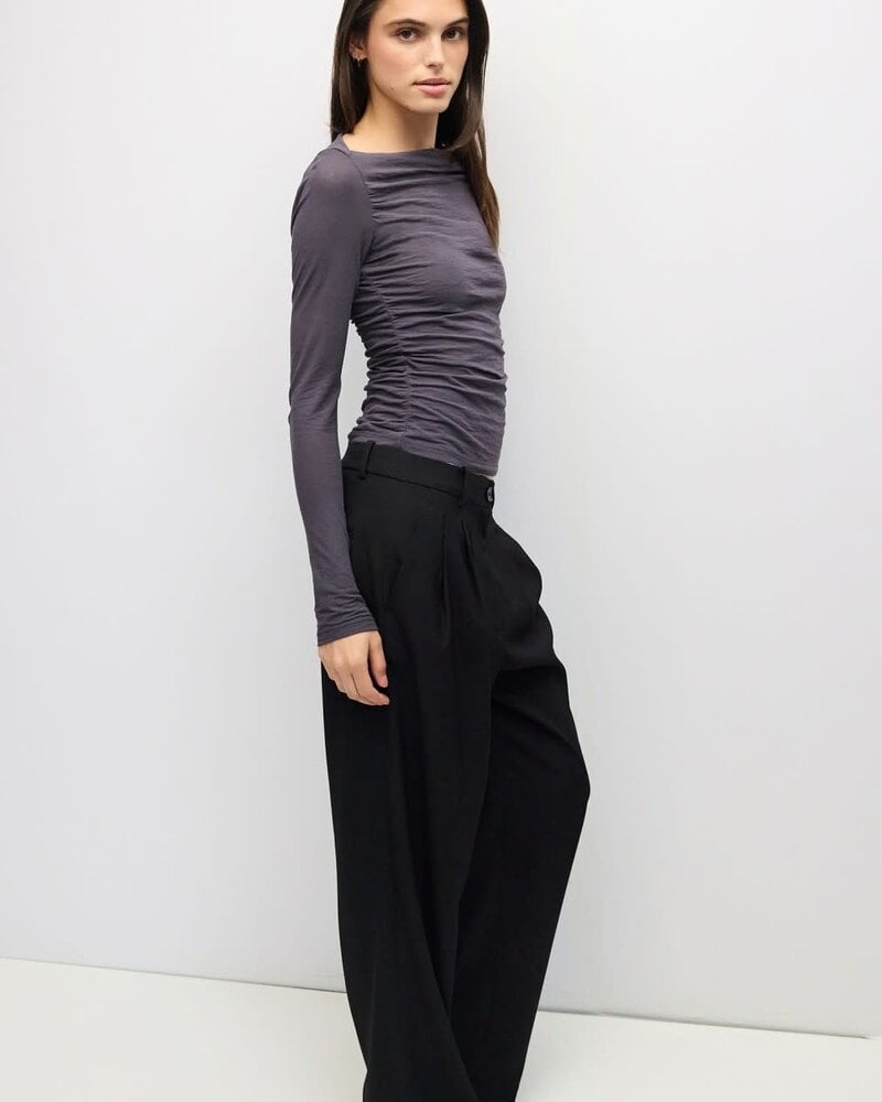 April Top | Charcoal