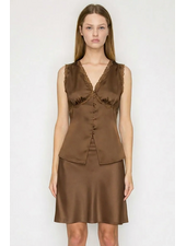 Grace Lace Top | Brown