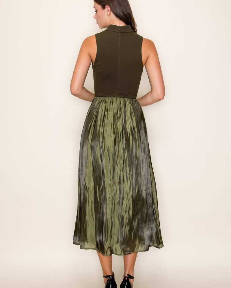 Willow Contrast Midi Dress