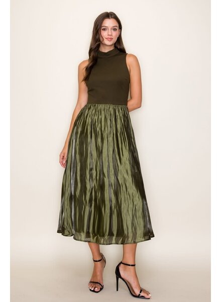 Willow Contrast Midi Dress