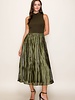 Willow Contrast Midi Dress