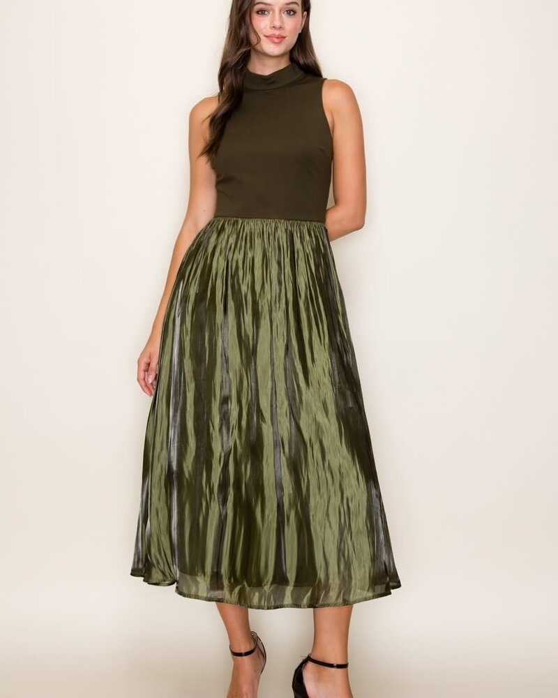 Willow Contrast Midi Dress
