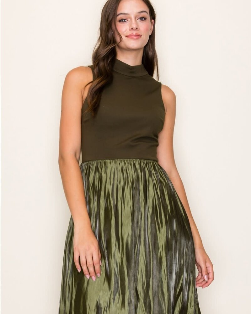 Willow Contrast Midi Dress