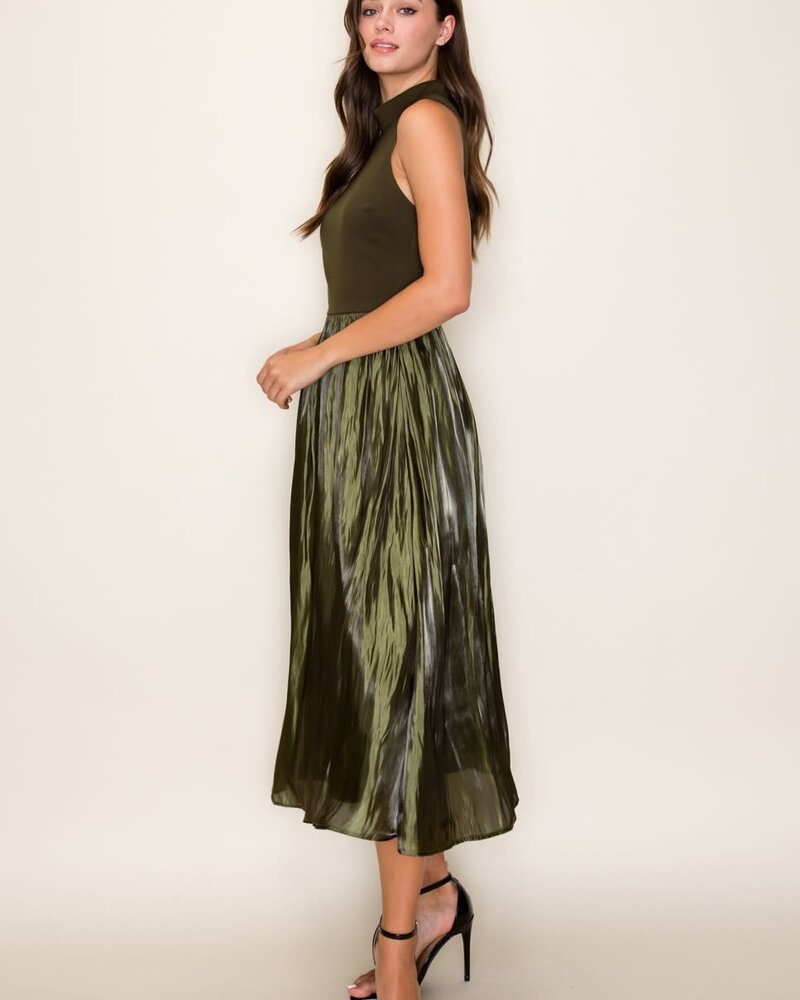 Willow Contrast Midi Dress