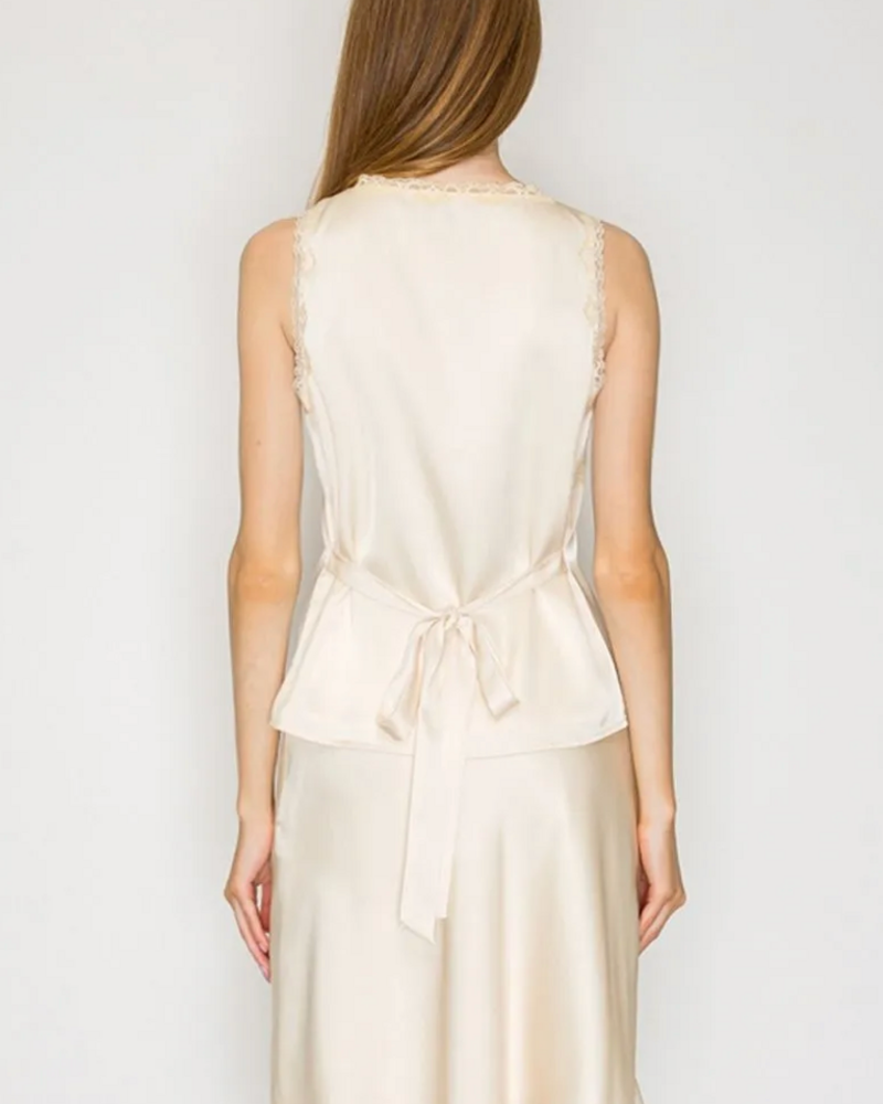 Grace Lace Top | Cream
