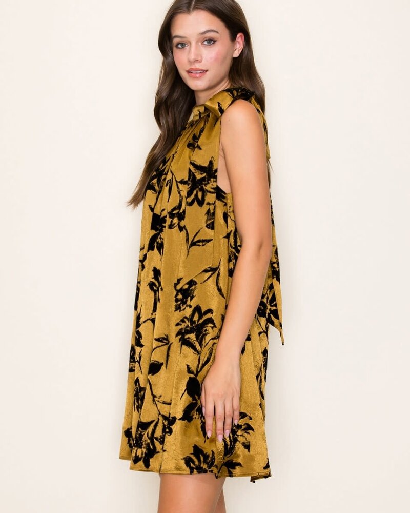 Kenzie Floral Burn Out Mini Dress