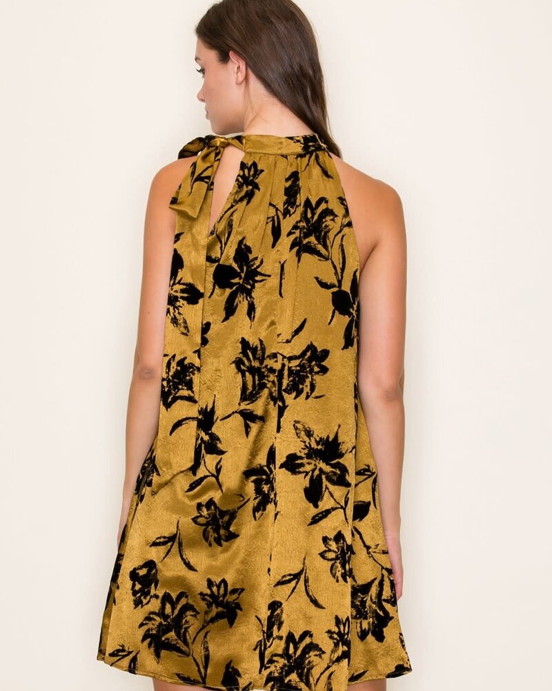 Kenzie Floral Burn Out Mini Dress