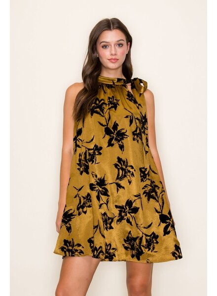 Kenzie Floral Burn Out Mini Dress