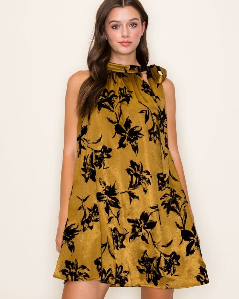 Kenzie Floral Burn Out Mini Dress