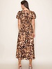 Organza Leopard Midi Dress
