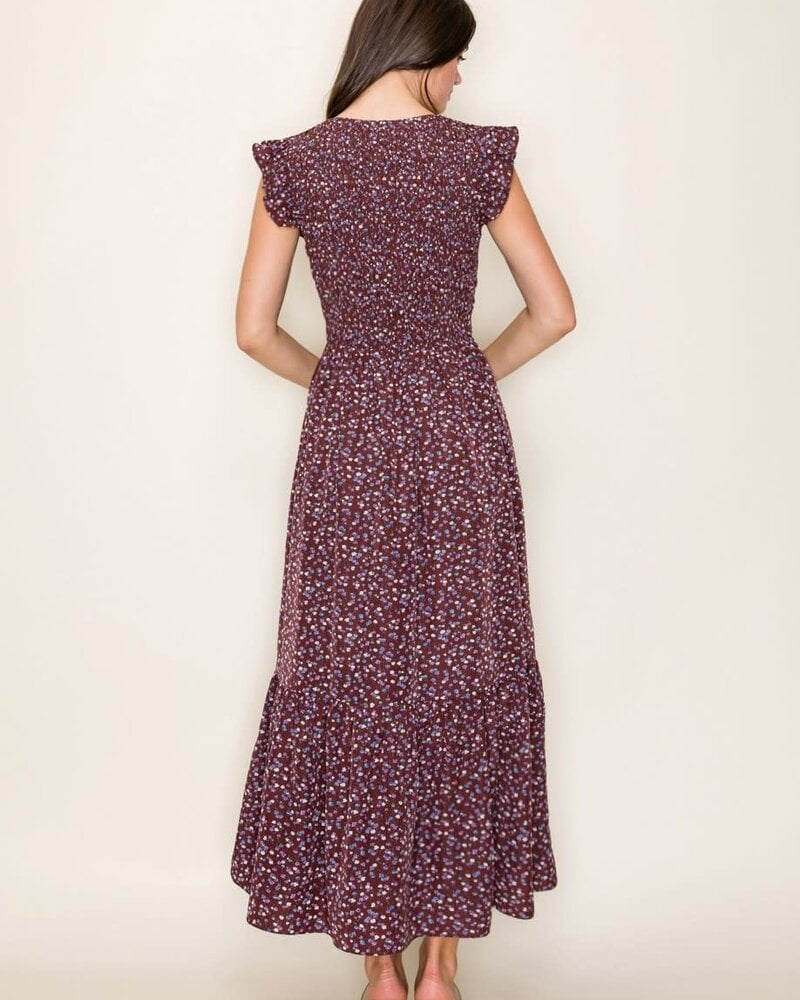 Audrey Floral Midi Dress