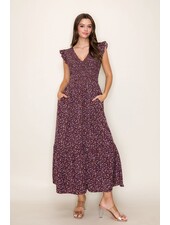 Audrey Floral Midi Dress
