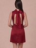 Organza Scarf Satin Mini Dress | Scarlet