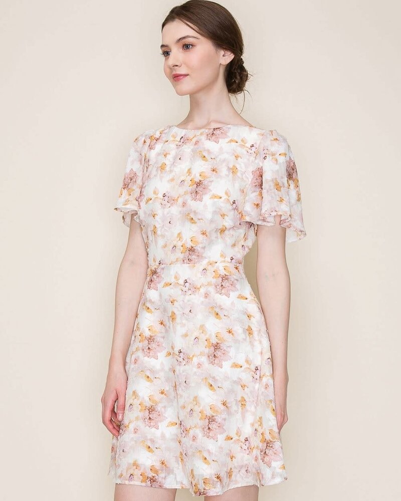 Catherine Floral Burnout Mini Dress
