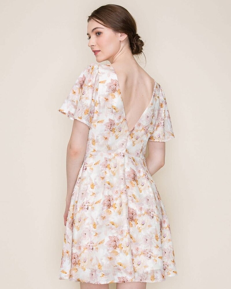 Catherine Floral Burnout Mini Dress