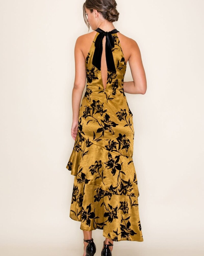 Fhonda Floral Burn Out Dress