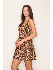 Organza Square Neck Mini Dress