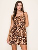 Organza Square Neck Mini Dress