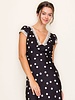 Parry Polka Dot Satin Dress