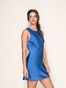 Minimal Satin Mini Dress | Royal