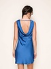 Minimal Satin Mini Dress | Royal