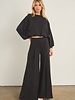 Cellie Wide Leg Sweat Pant | Black