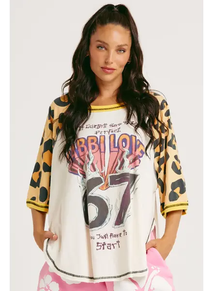 Sabbi The 67 Raglan Tee Leopard