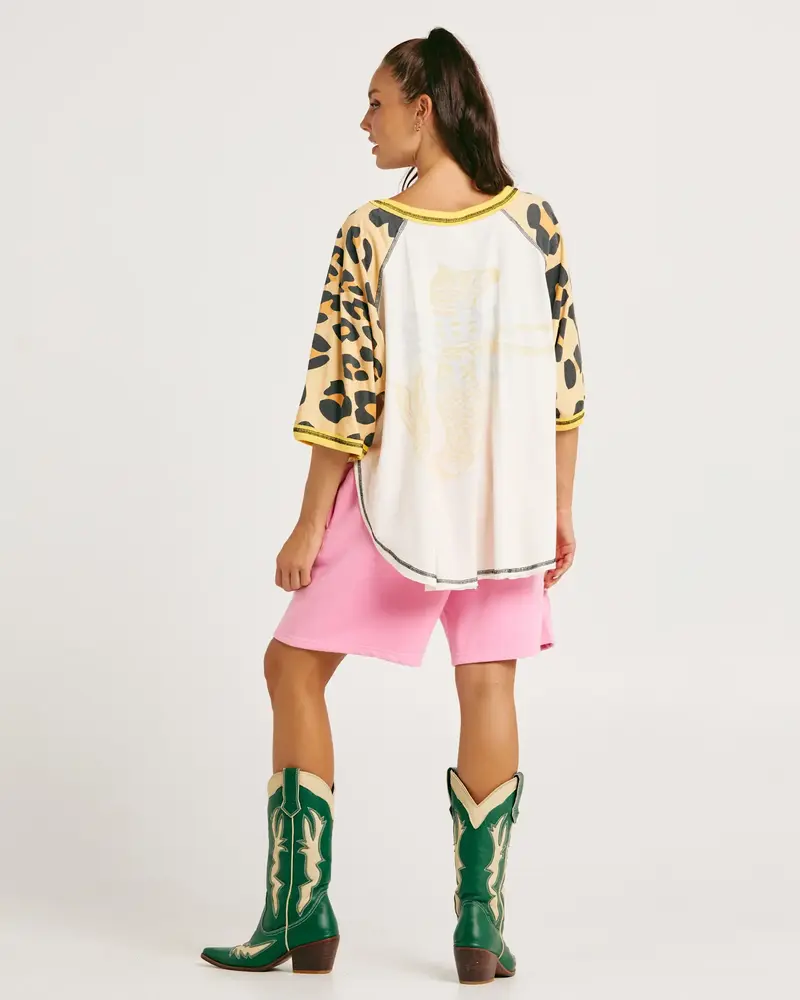 Sabbi The 67 Raglan Tee Leopard