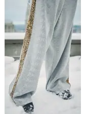 Sabbi Be Happy Wide Leg Sweat Pants | Leopard