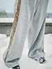 Sabbi Be Happy Wide Leg Sweat Pants | Leopard