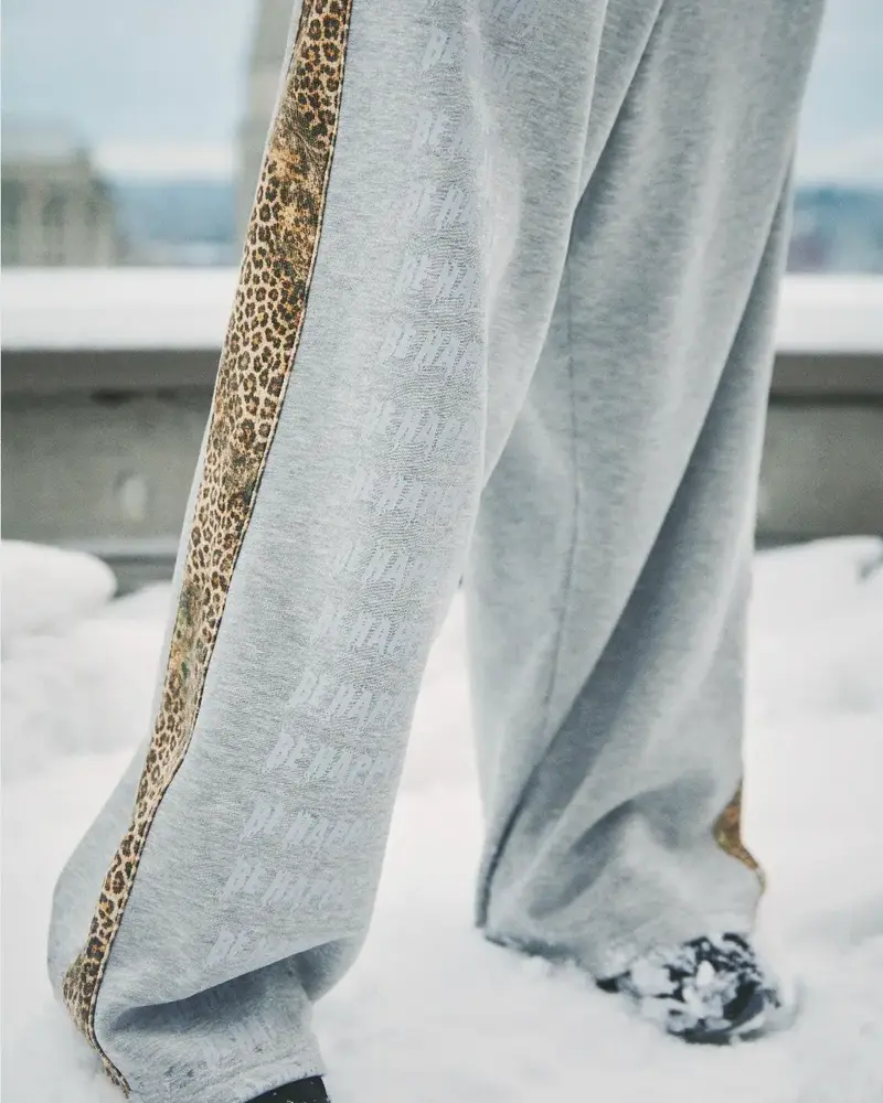 Sabbi Be Happy Wide Leg Sweat Pants | Leopard