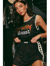 Sabbi Lace Boxer Shorts | Black