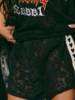 Sabbi Lace Boxer Shorts | Black