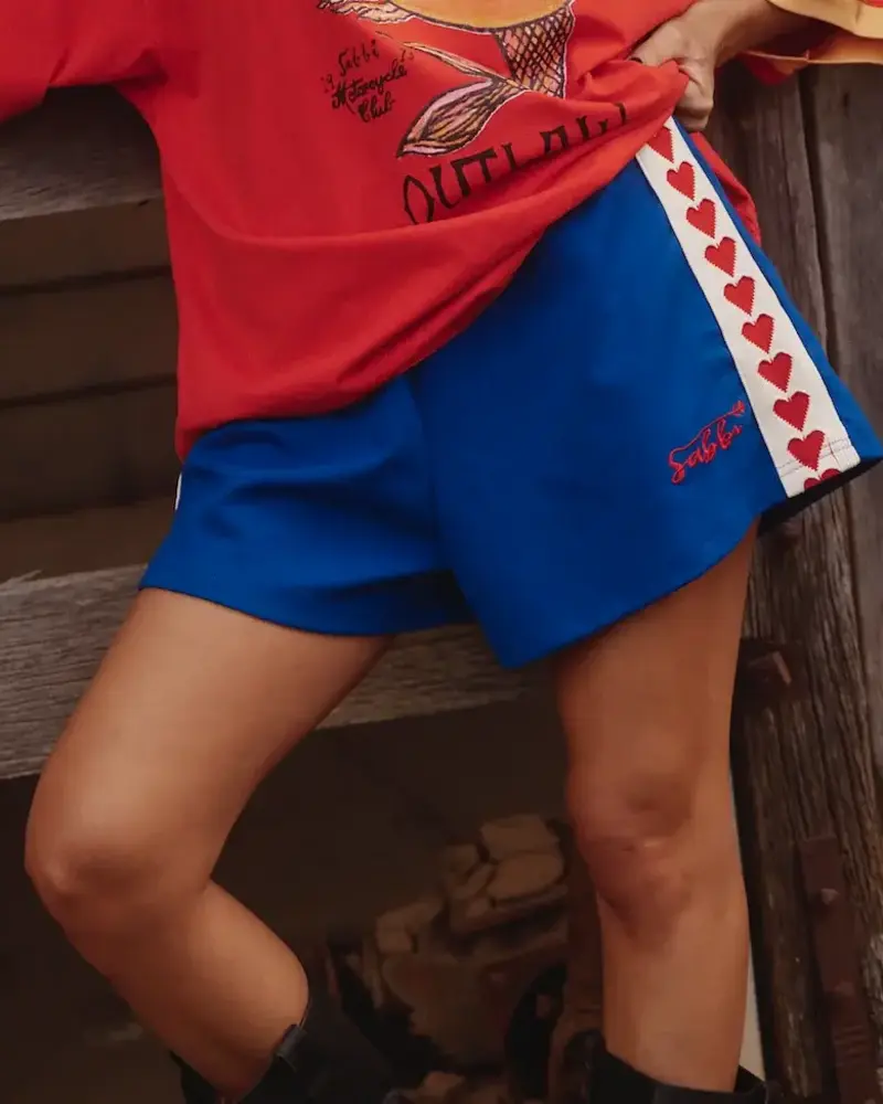 Sabbi Mini Hearts Shorts | Blue