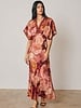 Cornnal Lace Blouson Maxi Dress