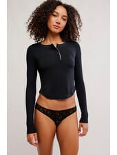 Free People Dream State Henley | Black
