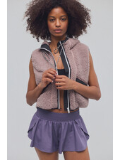Free People Sky High Fleece Vest | Plum